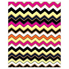 Colorful Chevron Pattern Stripes Drawstring Bag (small) by Amaryn4rt