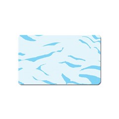 Blue Tiger Animal Pattern Digital Magnet (name Card) by Amaryn4rt