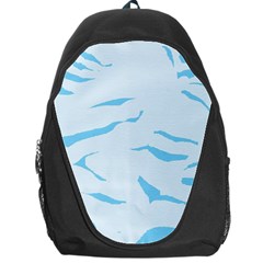 Blue Tiger Animal Pattern Digital Backpack Bag by Amaryn4rt