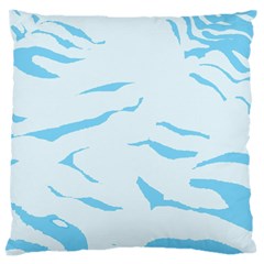 Blue Tiger Animal Pattern Digital Standard Flano Cushion Case (two Sides) by Amaryn4rt