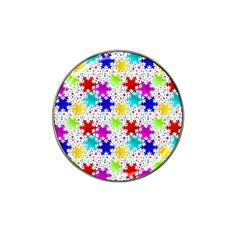 Snowflake Pattern Repeated Hat Clip Ball Marker (4 Pack) by Amaryn4rt