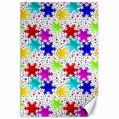 Snowflake Pattern Repeated Canvas 20  X 30   by Amaryn4rt