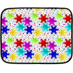 Snowflake Pattern Repeated Fleece Blanket (mini) by Amaryn4rt