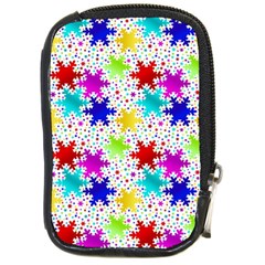 Snowflake Pattern Repeated Compact Camera Cases by Amaryn4rt