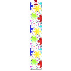 Snowflake Pattern Repeated Large Book Marks by Amaryn4rt