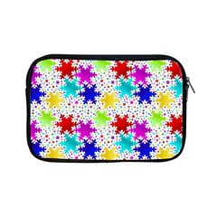 Snowflake Pattern Repeated Apple Ipad Mini Zipper Cases by Amaryn4rt