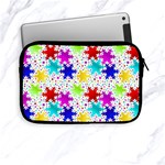 Snowflake Pattern Repeated Apple iPad Mini Zipper Cases Front