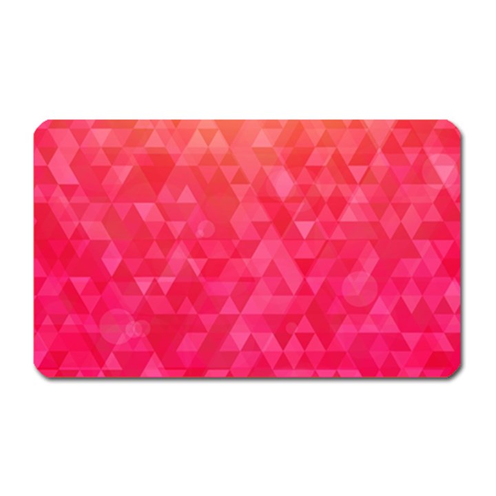 Abstract red octagon polygonal texture Magnet (Rectangular)