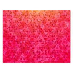 Abstract Red Octagon Polygonal Texture Rectangular Jigsaw Puzzl by TastefulDesigns