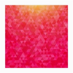 Abstract Red Octagon Polygonal Texture Medium Glasses Cloth (2-side) by TastefulDesigns