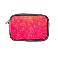 Abstract Red Octagon Polygonal Texture Coin Purse by TastefulDesigns