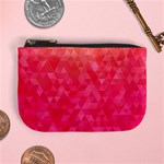 Abstract red octagon polygonal texture Mini Coin Purses Front