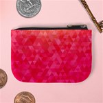 Abstract red octagon polygonal texture Mini Coin Purses Back