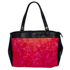 Abstract Red Octagon Polygonal Texture Office Handbags by TastefulDesigns