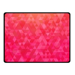 Abstract Red Octagon Polygonal Texture Fleece Blanket (small) by TastefulDesigns