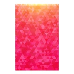 Abstract Red Octagon Polygonal Texture Shower Curtain 48  X 72  (small)  by TastefulDesigns