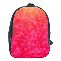 Abstract Red Octagon Polygonal Texture School Bags (xl)  by TastefulDesigns