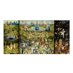 Hieronymus Bosch Garden Of Earthly Delights Satin Shawl by MasterpiecesOfArt