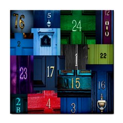 Door Number Pattern Tile Coasters by Amaryn4rt