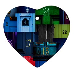 Door Number Pattern Ornament (heart) by Amaryn4rt