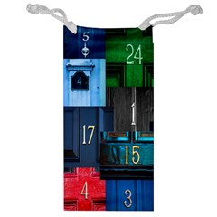 Door Number Pattern Jewelry Bag by Amaryn4rt