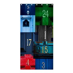 Door Number Pattern Shower Curtain 36  X 72  (stall)  by Amaryn4rt