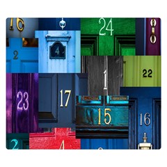 Door Number Pattern Double Sided Flano Blanket (small)  by Amaryn4rt