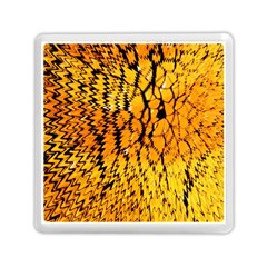 Yellow Chevron Zigzag Pattern Memory Card Reader (square)  by Amaryn4rt