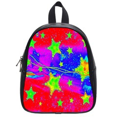 Red Background With A Stars School Bags (small)  by Amaryn4rt