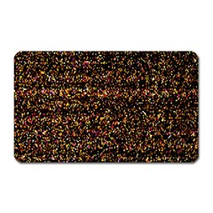 Colorful And Glowing Pixelated Pattern Magnet (rectangular) by Amaryn4rt