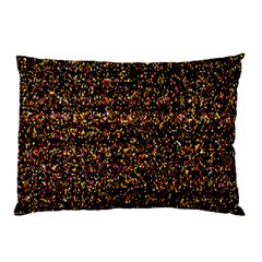 Colorful And Glowing Pixelated Pattern Pillow Case by Amaryn4rt