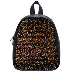 Colorful And Glowing Pixelated Pattern School Bags (small)  by Amaryn4rt