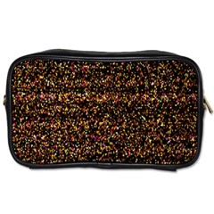 Colorful And Glowing Pixelated Pattern Toiletries Bags 2-side by Amaryn4rt