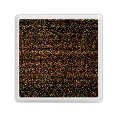 Colorful And Glowing Pixelated Pattern Memory Card Reader (square)  by Amaryn4rt