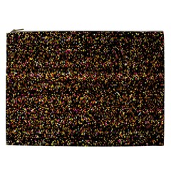 Colorful And Glowing Pixelated Pattern Cosmetic Bag (xxl)  by Amaryn4rt