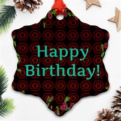 Happy Birthday To You! Ornament (snowflake) by Amaryn4rt