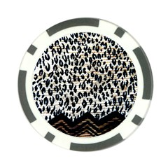 Tiger Background Fabric Animal Motifs Poker Chip Card Guard (10 Pack) by Amaryn4rt