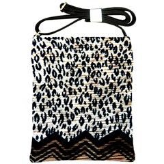 Tiger Background Fabric Animal Motifs Shoulder Sling Bags by Amaryn4rt