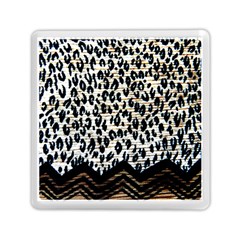 Tiger Background Fabric Animal Motifs Memory Card Reader (square)  by Amaryn4rt