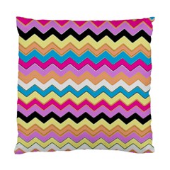 Chevrons Pattern Art Background Standard Cushion Case (two Sides) by Amaryn4rt