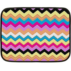 Chevrons Pattern Art Background Fleece Blanket (mini) by Amaryn4rt