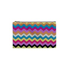 Chevrons Pattern Art Background Cosmetic Bag (small)  by Amaryn4rt