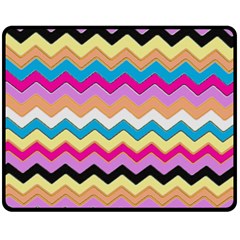 Chevrons Pattern Art Background Fleece Blanket (medium)  by Amaryn4rt