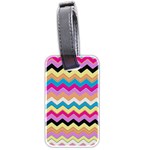 Chevrons Pattern Art Background Luggage Tags (Two Sides) Front