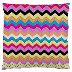 Chevrons Pattern Art Background Standard Flano Cushion Case (one Side) by Amaryn4rt