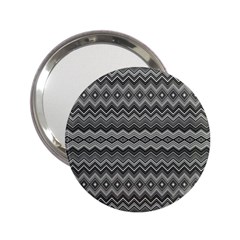 Greyscale Zig Zag 2 25  Handbag Mirrors by Amaryn4rt