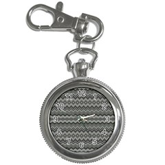 Greyscale Zig Zag Key Chain Watches by Amaryn4rt