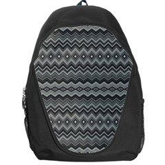 Greyscale Zig Zag Backpack Bag by Amaryn4rt