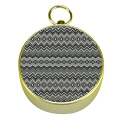 Greyscale Zig Zag Gold Compasses by Amaryn4rt