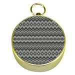 Greyscale Zig Zag Gold Compasses Front